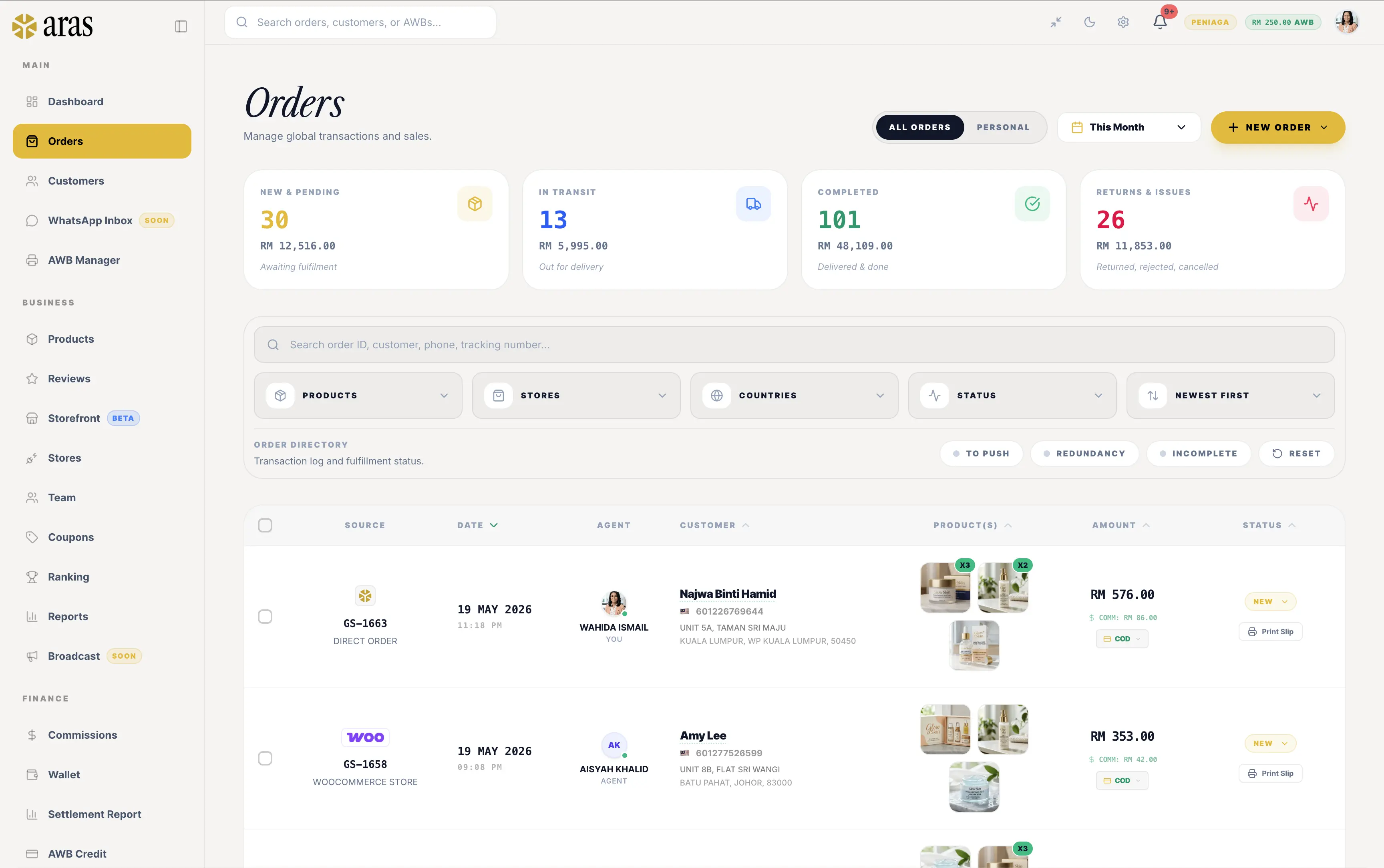 Order Hub